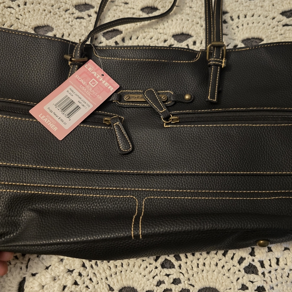 Rosetti Black Leather Women's Bag